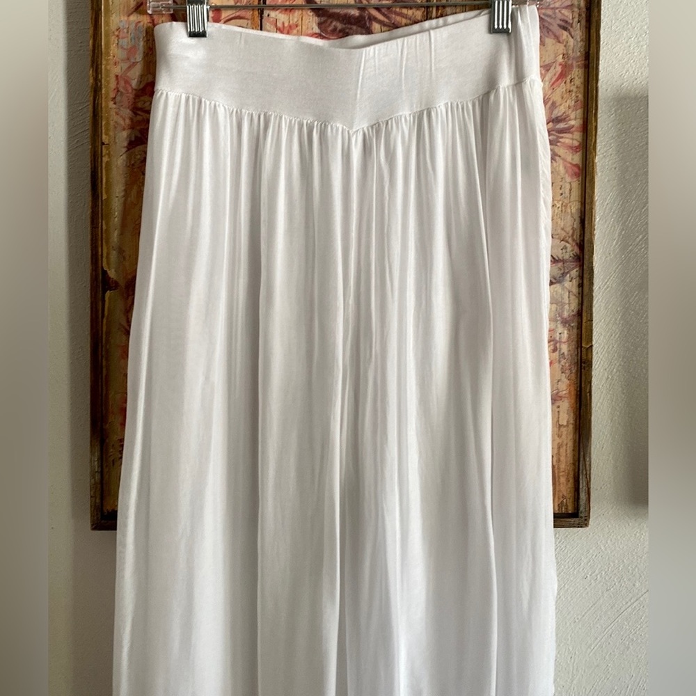 BELLE FRANCE WHITE PANTS ITALY BEACH BOHO VIBES - Picture 9 of 11